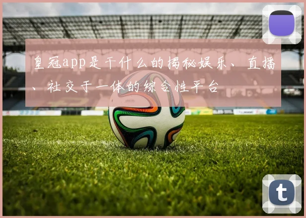 皇冠app是干什么的揭秘娱乐、直播、社交于一体的综合性平台
